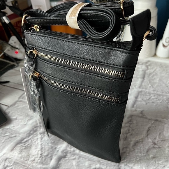 Nina Multi Zipper Crossbody Bag - Picture 1 of 9